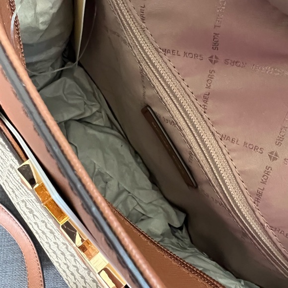 NWT MICHAEL KORS FLORENCE TOP ZIP LARGE TOTE HANDBAG - Picture 8 of 12